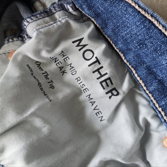 MOTHER The Mid Rise Maven Sneak Jeans - Picture 8 of 10